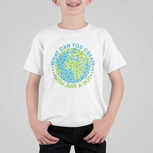 Dot Day T Shirt For Kid What Can You Create With Just A Dot Earth Polka TS02 White Print Your Wear