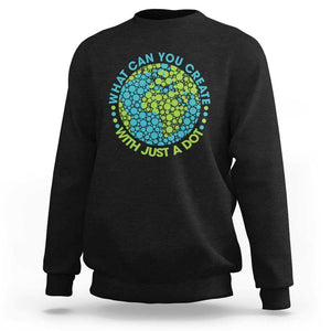 Dot Day Sweatshirt What Can You Create With Just A Dot Earth Polka TS02 Black Print Your Wear