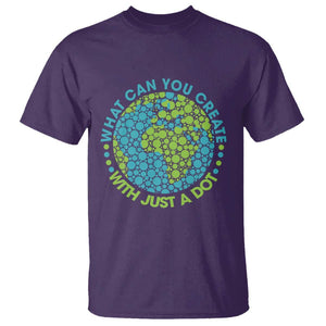 Dot Day T Shirt What Can You Create With Just A Dot Earth Polka TS02 Purple Print Your Wear