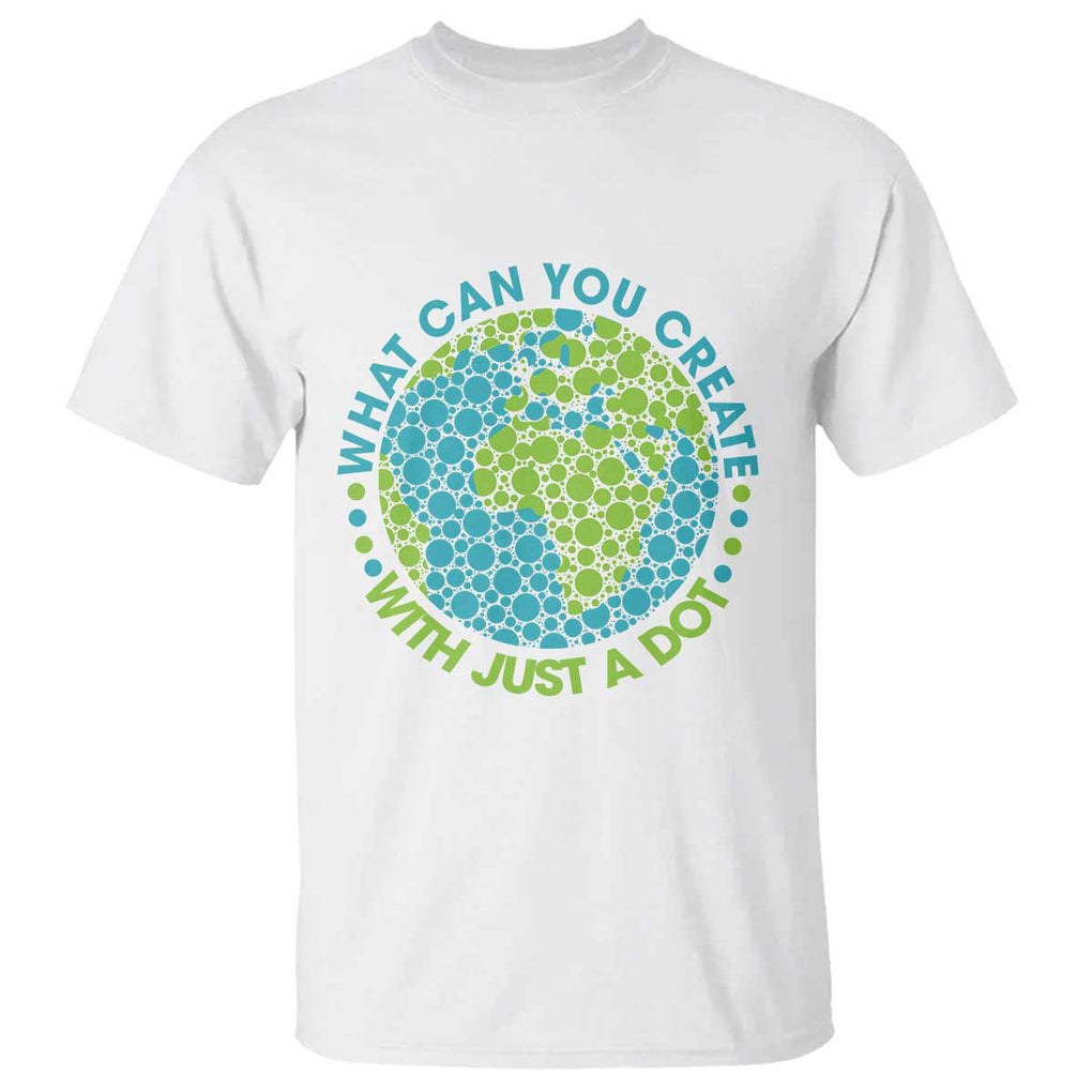Dot Day T Shirt What Can You Create With Just A Dot Earth Polka TS02 White Print Your Wear