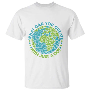 Dot Day T Shirt What Can You Create With Just A Dot Earth Polka TS02 White Print Your Wear