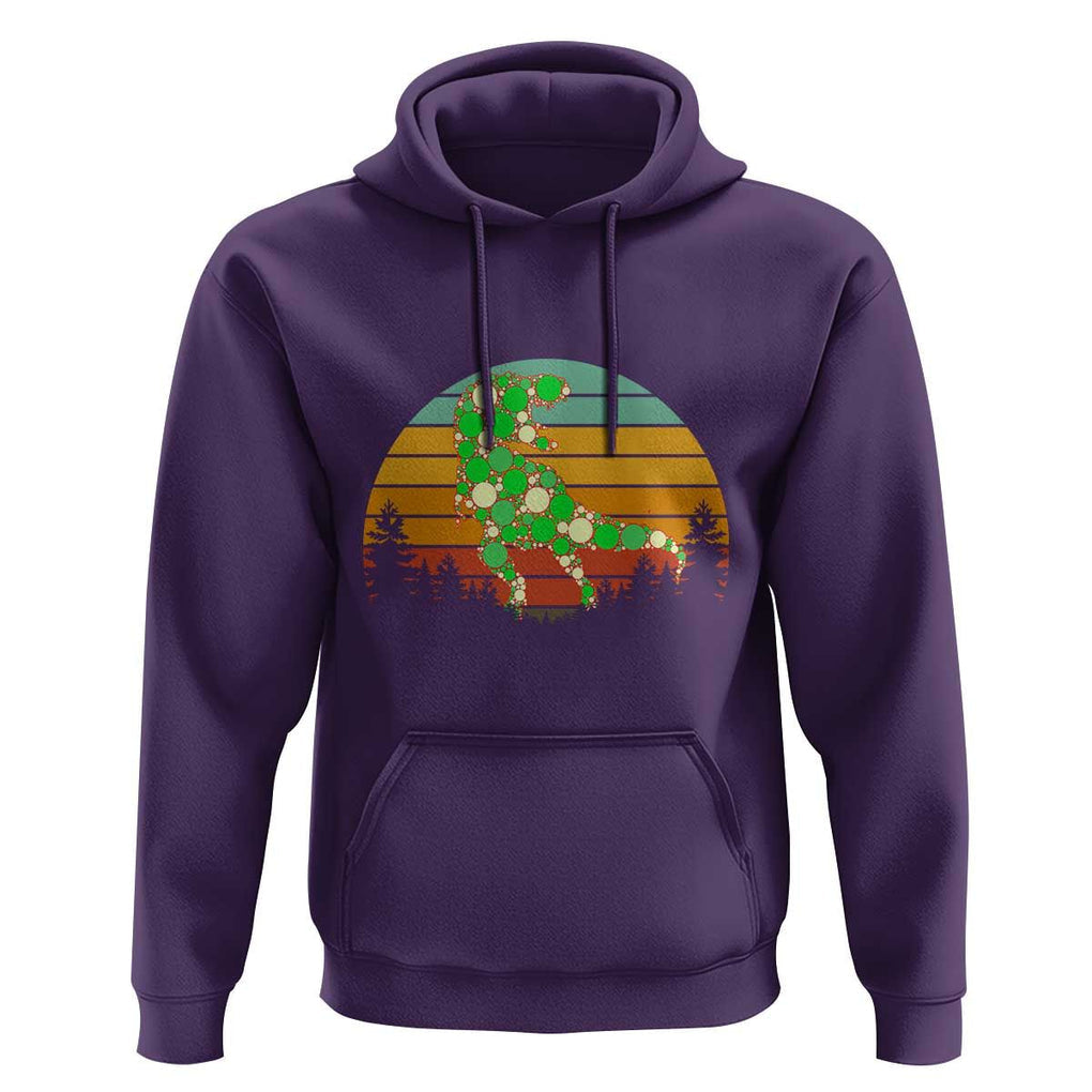 Dot Day Hoodie Polka Dot Dinosaur Lover Retro International TS02 Purple Print Your Wear
