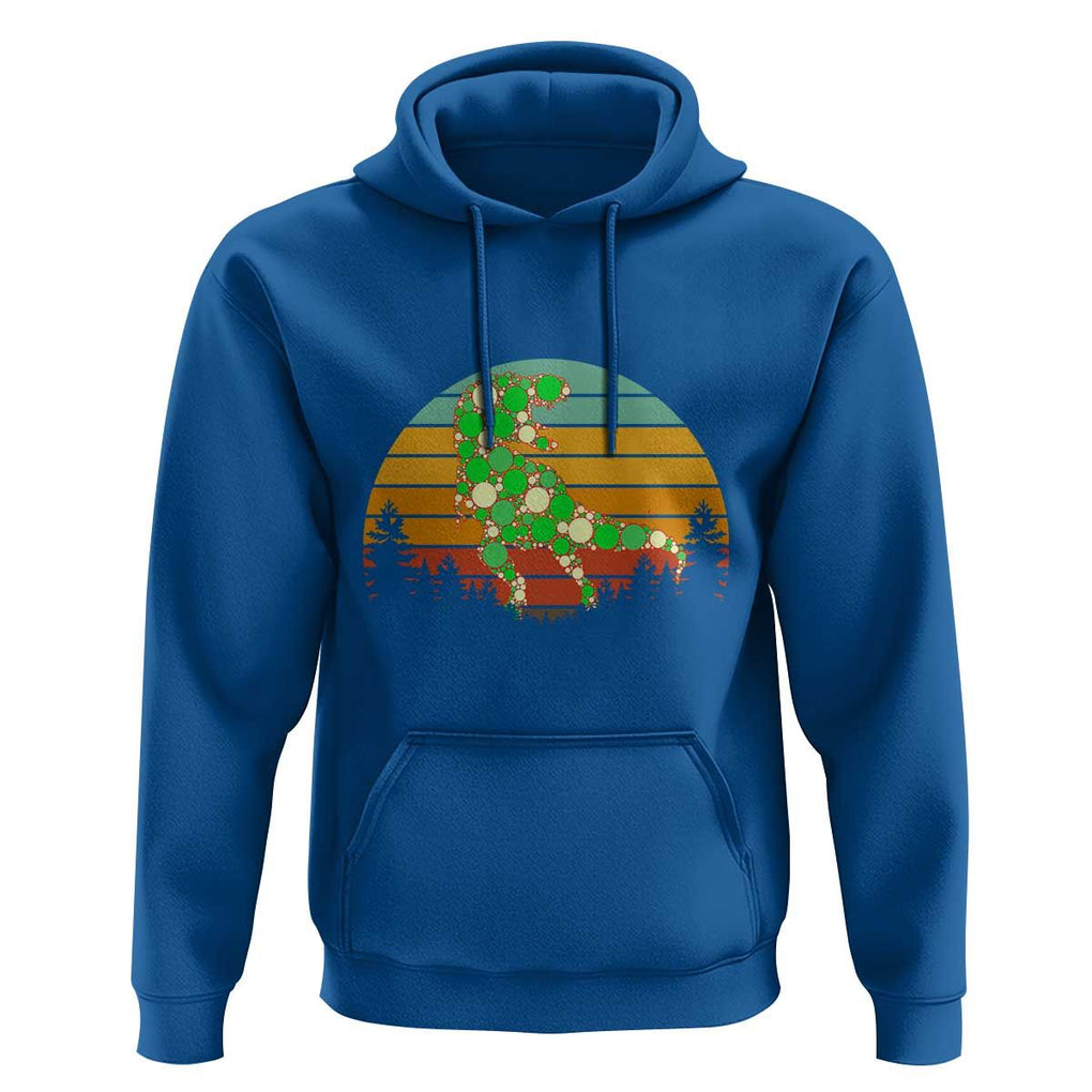 Dot Day Hoodie Polka Dot Dinosaur Lover Retro International TS02 Royal Blue Print Your Wear