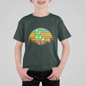 Dot Day T Shirt For Kid Polka Dot Dinosaur Lover Retro International TS02 Dark Forest Green Print Your Wear