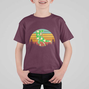Dot Day T Shirt For Kid Polka Dot Dinosaur Lover Retro International TS02 Maroon Print Your Wear
