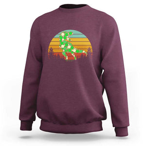 Dot Day Sweatshirt Polka Dot Dinosaur Lover Retro International TS02 Maroon Print Your Wear