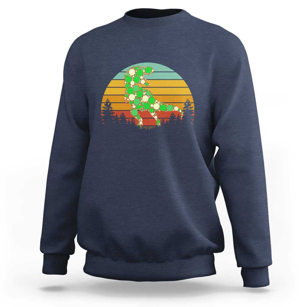 Dot Day Sweatshirt Polka Dot Dinosaur Lover Retro International TS02 Navy Print Your Wear