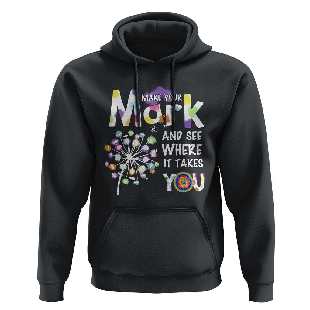Dot Day Hoodie Polka Dot Make Mark It Takes You International TS02 Black Print Your Wear