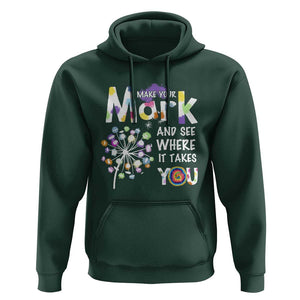 Dot Day Hoodie Polka Dot Make Mark It Takes You International TS02 Dark Forest Green Print Your Wear