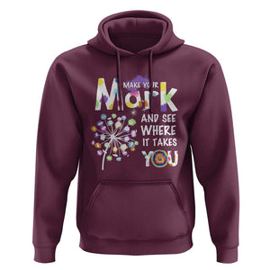 Dot Day Hoodie Polka Dot Make Mark It Takes You International TS02 Maroon Print Your Wear