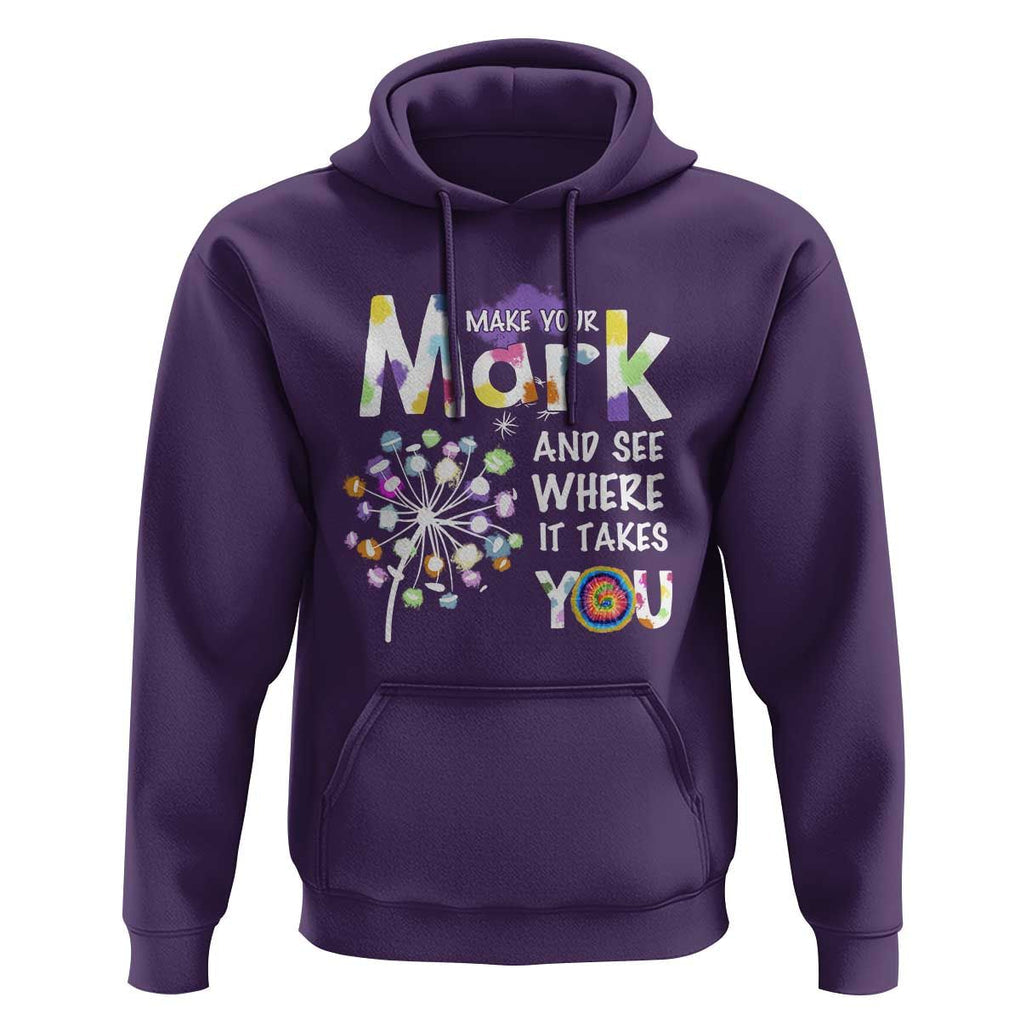 Dot Day Hoodie Polka Dot Make Mark It Takes You International TS02 Purple Print Your Wear