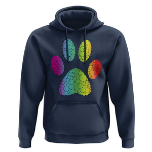 Dot Day Hoodie Polka Dot Dog Paw Dog Lover International TS02 Navy Print Your Wear
