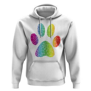 Dot Day Hoodie Polka Dot Dog Paw Dog Lover International TS02 White Print Your Wear