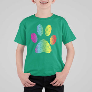 Dot Day T Shirt For Kid Polka Dot Dog Paw Dog Lover International TS02 Irish Green Print Your Wear