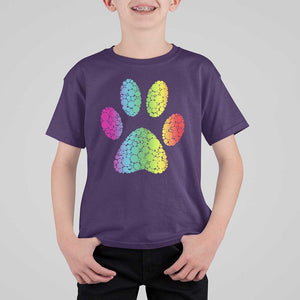 Dot Day T Shirt For Kid Polka Dot Dog Paw Dog Lover International TS02 Purple Print Your Wear