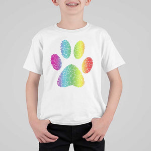 Dot Day T Shirt For Kid Polka Dot Dog Paw Dog Lover International TS02 White Print Your Wear