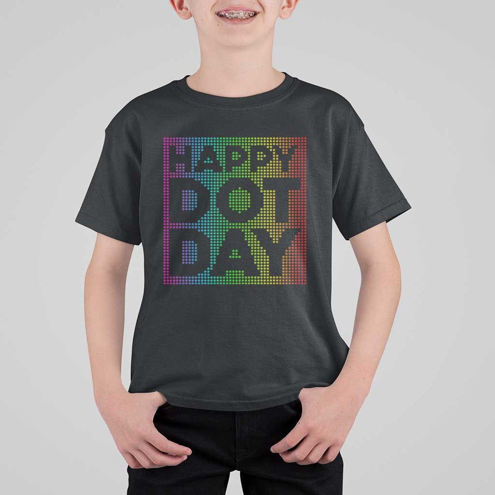 Dot Day T Shirt For Kid Colorful Polka Dot Happy TS02 Black Print Your Wear