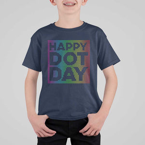 Dot Day T Shirt For Kid Colorful Polka Dot Happy TS02 Navy Print Your Wear