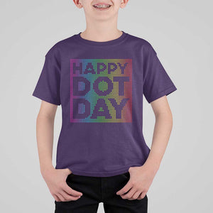 Dot Day T Shirt For Kid Colorful Polka Dot Happy TS02 Purple Print Your Wear