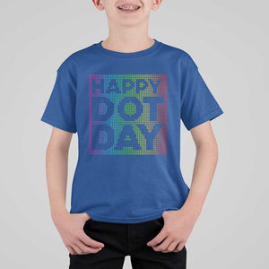 Dot Day T Shirt For Kid Colorful Polka Dot Happy TS02 Royal Blue Print Your Wear