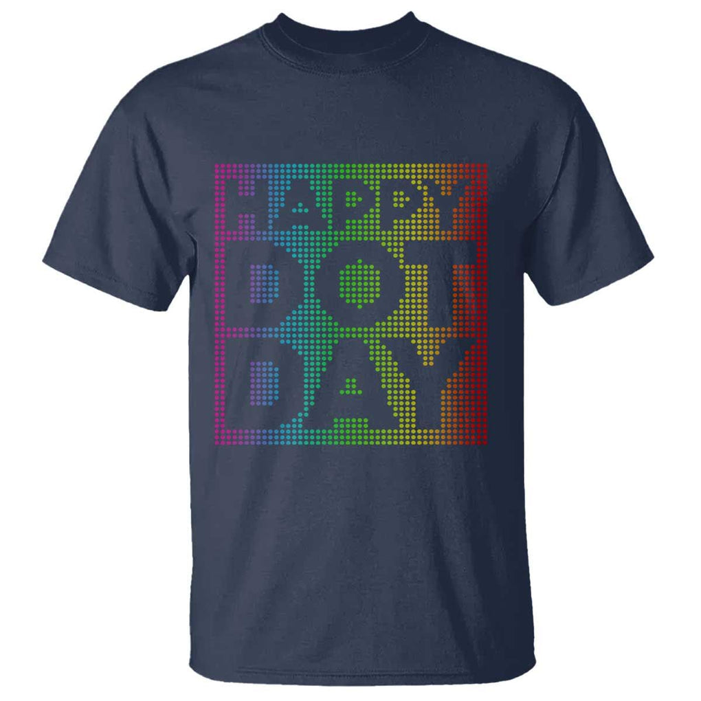 Dot Day T Shirt Colorful Polka Dot Happy TS02 Navy Print Your Wear