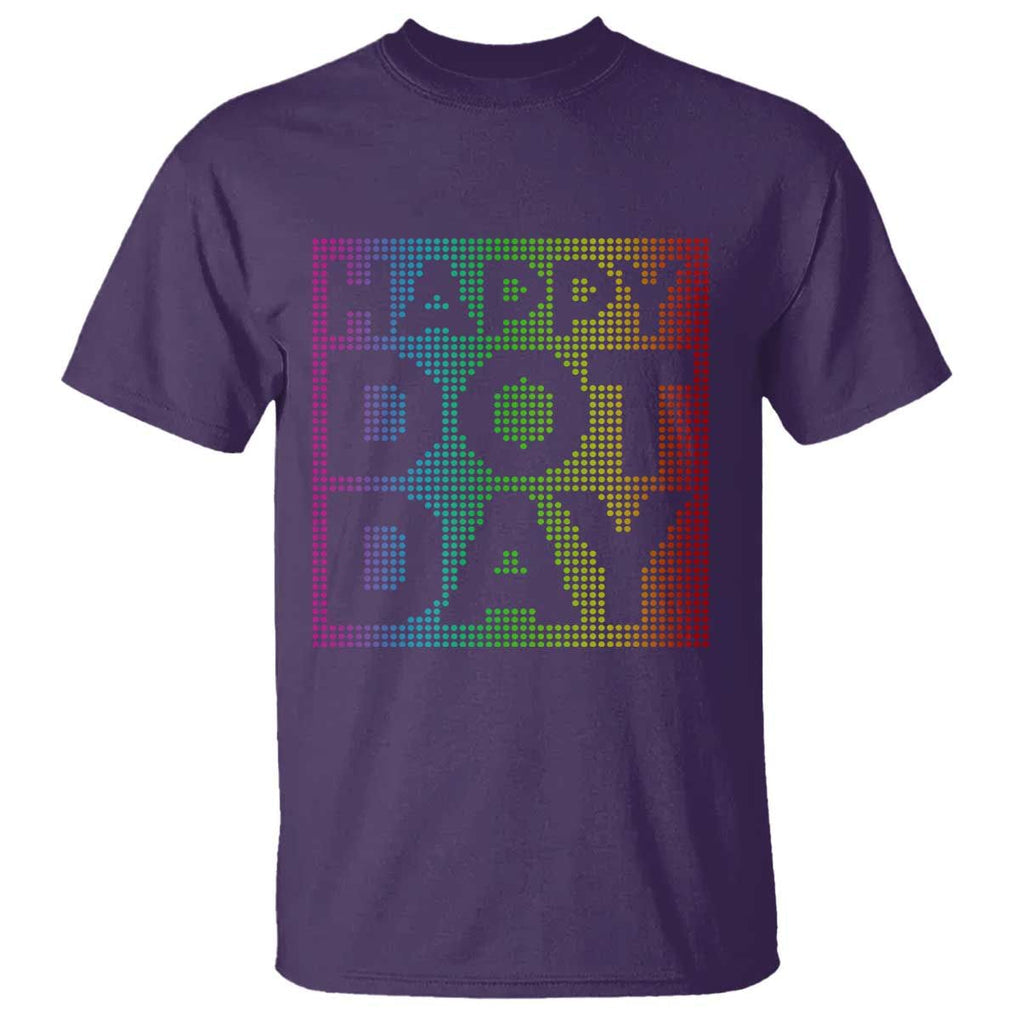 Dot Day T Shirt Colorful Polka Dot Happy TS02 Purple Print Your Wear