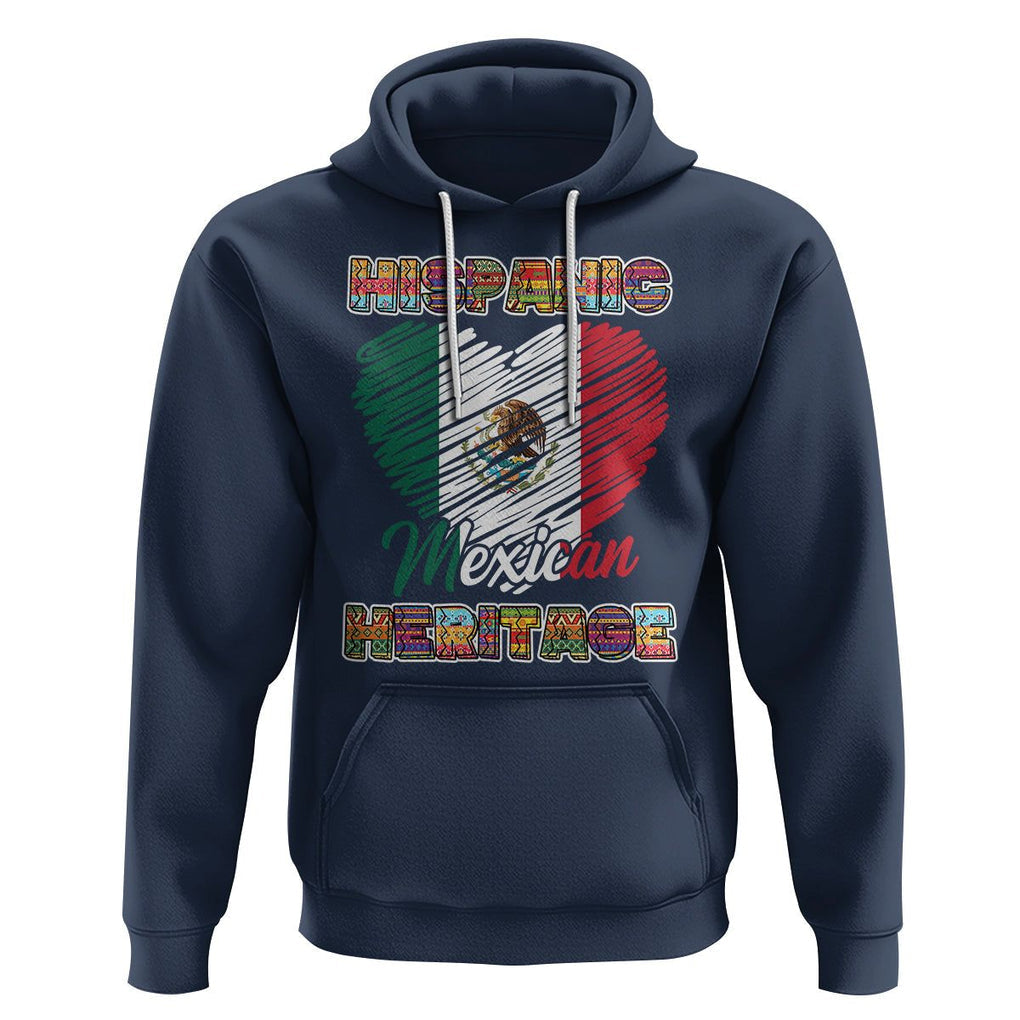 Hispanic Mexican Heritage Hoodie Mexico Flag Latina Pride TS02 Navy Printyourwear