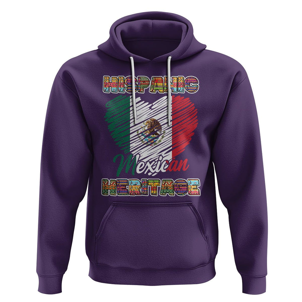 Hispanic Mexican Heritage Hoodie Mexico Flag Latina Pride TS02 Purple Printyourwear