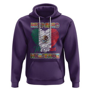 Hispanic Mexican Heritage Hoodie Mexico Flag Latina Pride TS02 Purple Printyourwear