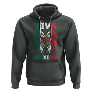 Hispanic Heritage Month Mexico Hoodie Viva Mexico Mexican Flag TS02 Dark Heather Printyourwear