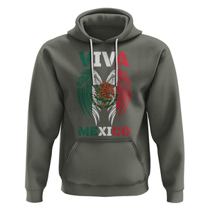 Hispanic Heritage Month Mexico Hoodie Viva Mexico Mexican Flag TS02 Military Green Printyourwear