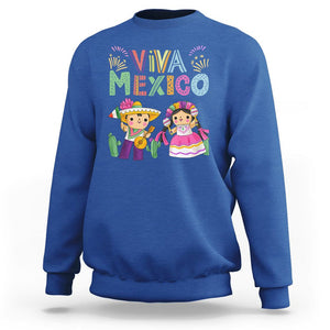 Hispanic Heritage Month Mexico Sweatshirt Viva Mexico Cute Kids Mexican TS02 Royal Blue Printyourwear