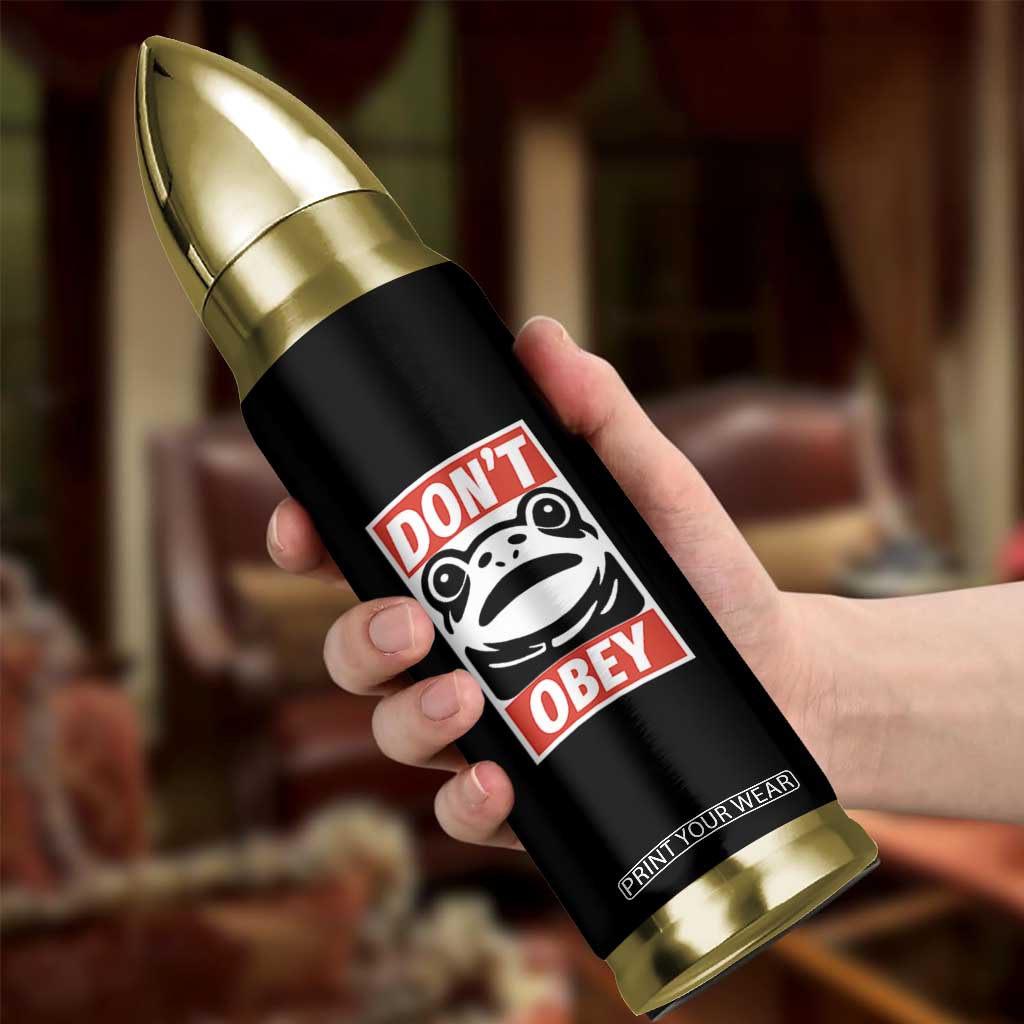 Don't Obey Portland Frog Bullet Tumbler Protest Parody Poster Graphic TS02 Print Your Wear