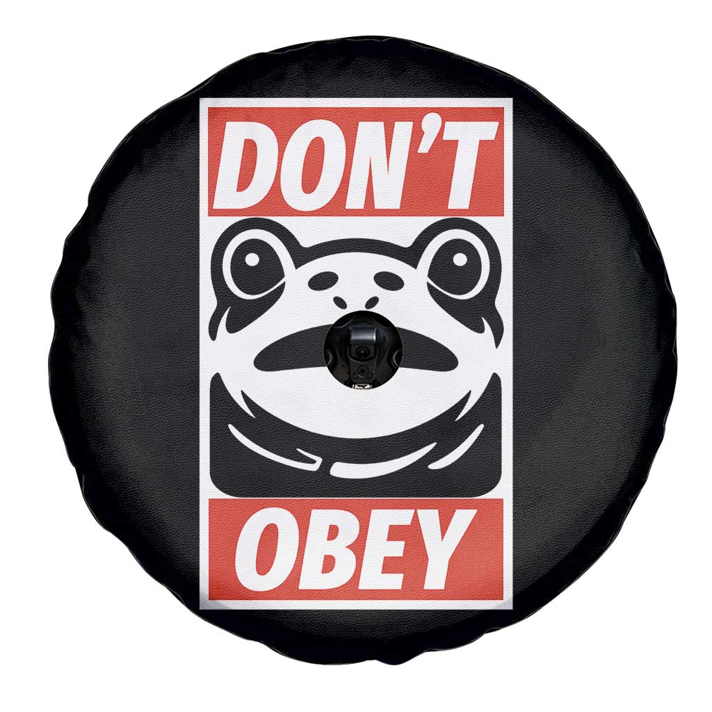 Don't Obey Portland Frog Spare Tire Cover Protest Parody Poster Graphic TS02 Print Your Wear