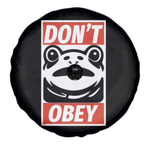 Don't Obey Portland Frog Spare Tire Cover Protest Parody Poster Graphic TS02 Print Your Wear