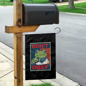 Don't Obey Portland Frog Garden Flag Frogs Protest Activism Hope Style Poster Graphic TS02 Print Your Wear