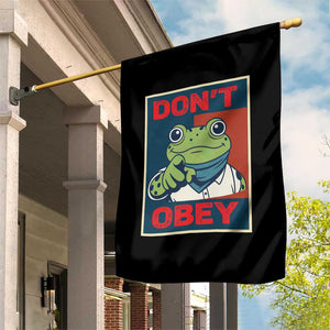 Don't Obey Portland Frog Garden Flag Frogs Protest Activism Hope Style Poster Graphic TS02 Print Your Wear