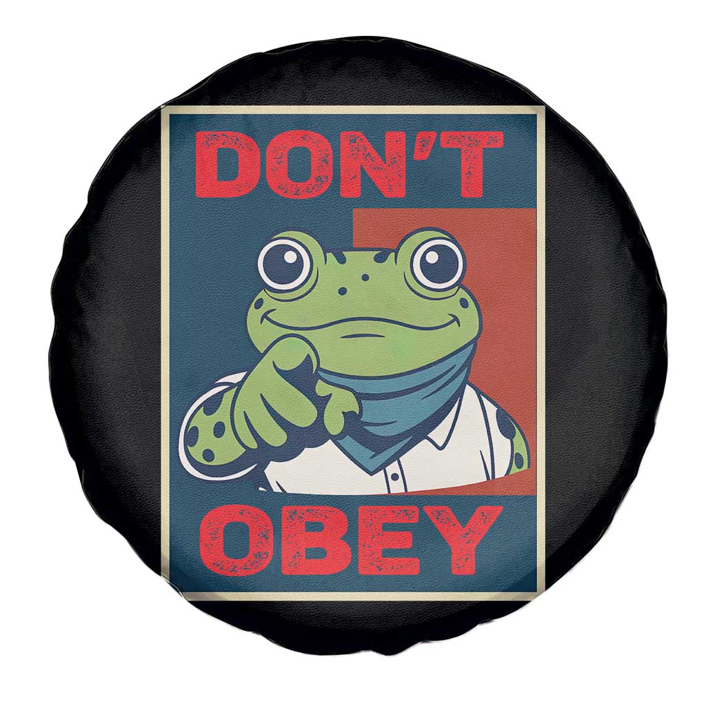 Don't Obey Portland Frog Spare Tire Cover Frogs Protest Activism Hope Style Poster Graphic TS02 Print Your Wear
