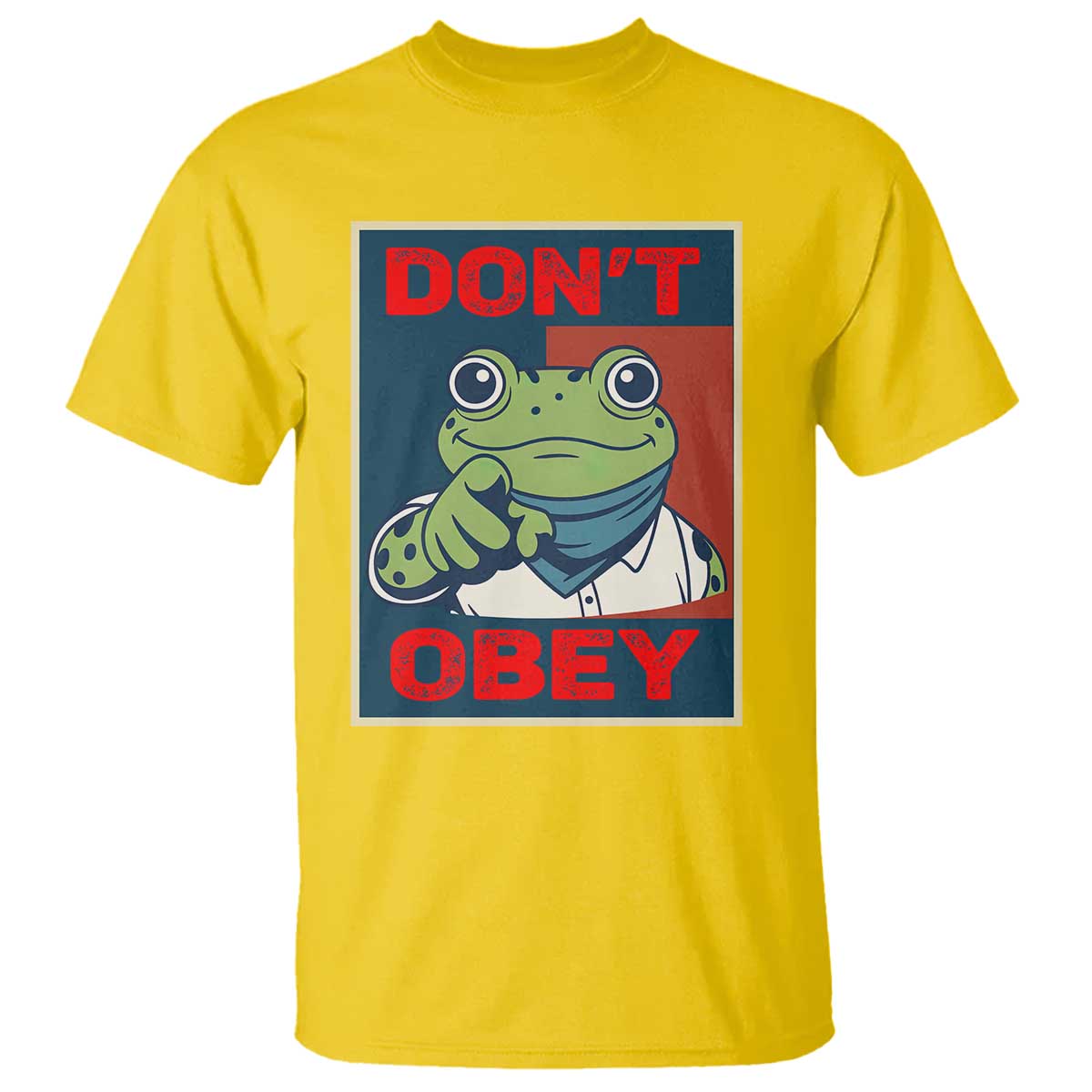 Don't Obey Portland Frog T Shirt Frogs Protest Activism Hope Style Poster Graphic TS02 Daisy Print Your Wear