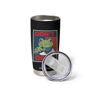Don't Obey Portland Frog Tumbler Cup Frogs Protest Activism Hope Style Poster Graphic TS02 Print Your Wear