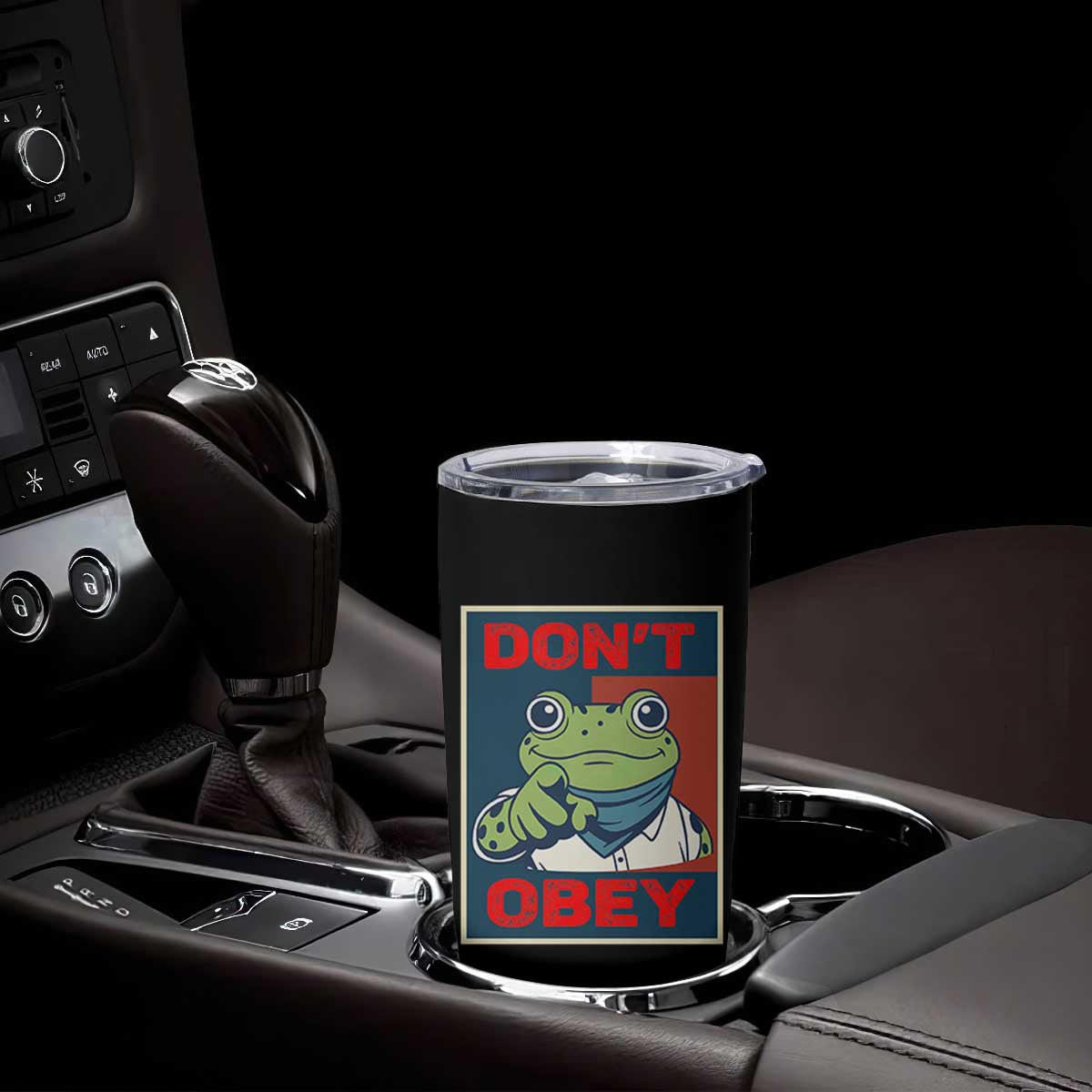 Don't Obey Portland Frog Tumbler Cup Frogs Protest Activism Hope Style Poster Graphic TS02 Print Your Wear
