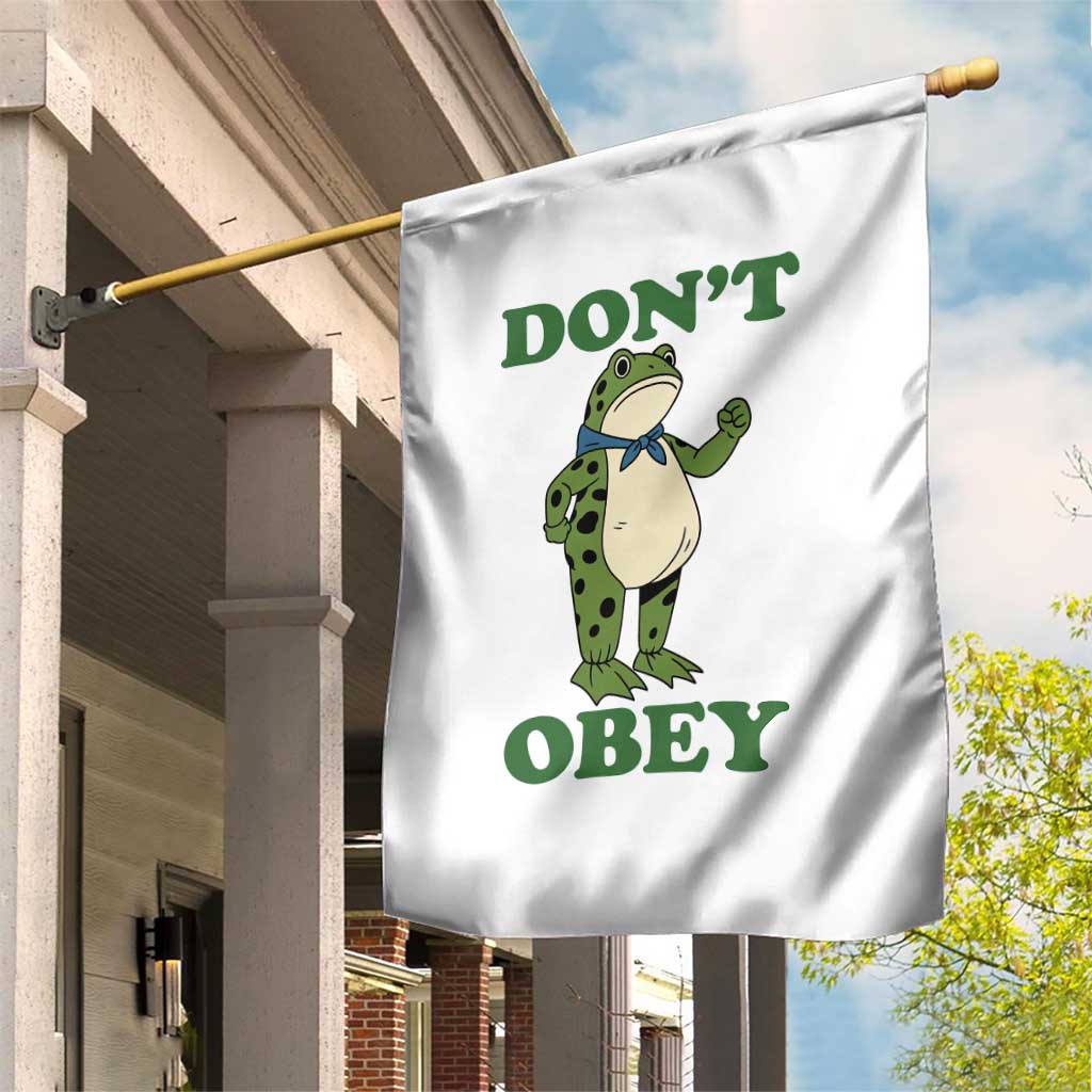 Don't Obey Portland Frog Garden Flag Resist Inflatable Frogs Protest TS02 Print Your Wear