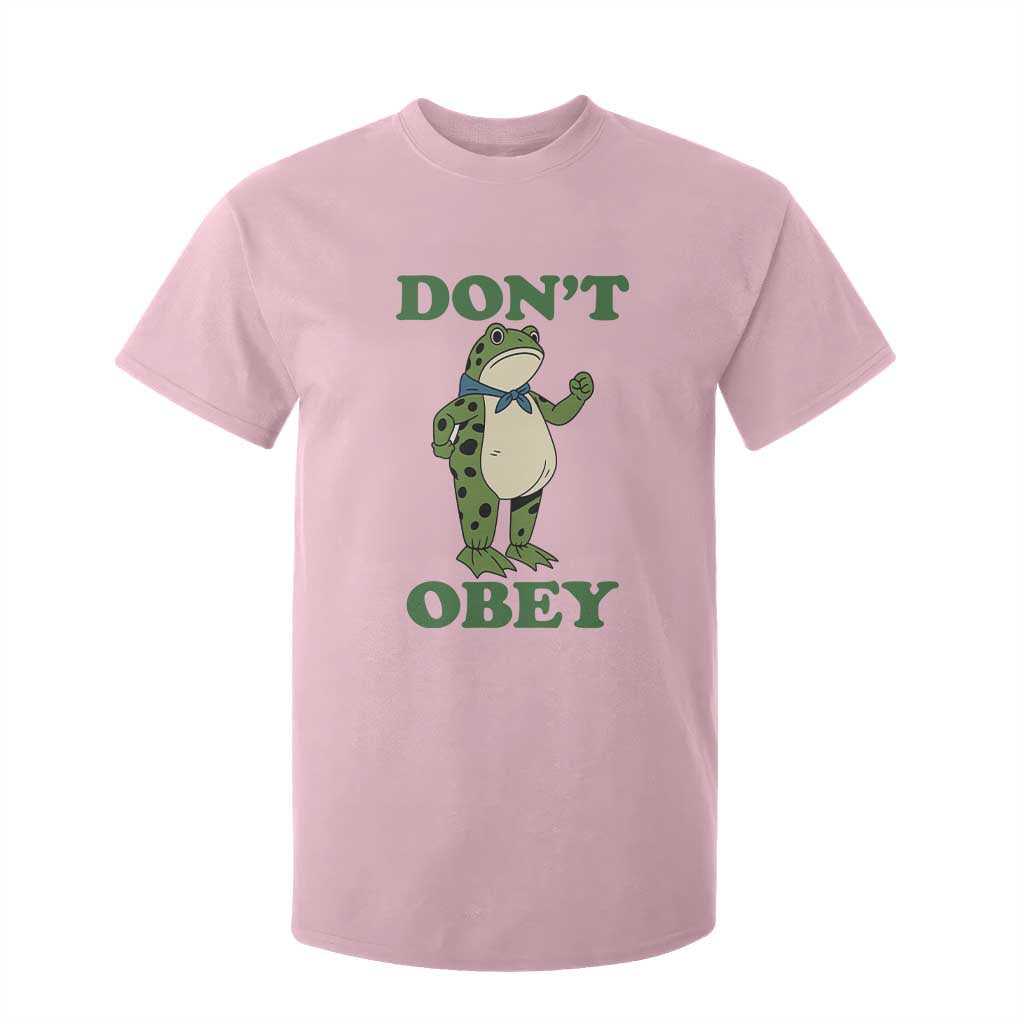 Don't Obey Portland Frog T Shirt For Kid Resist Inflatable Frogs Protest TS02 Light Pink Print Your Wear