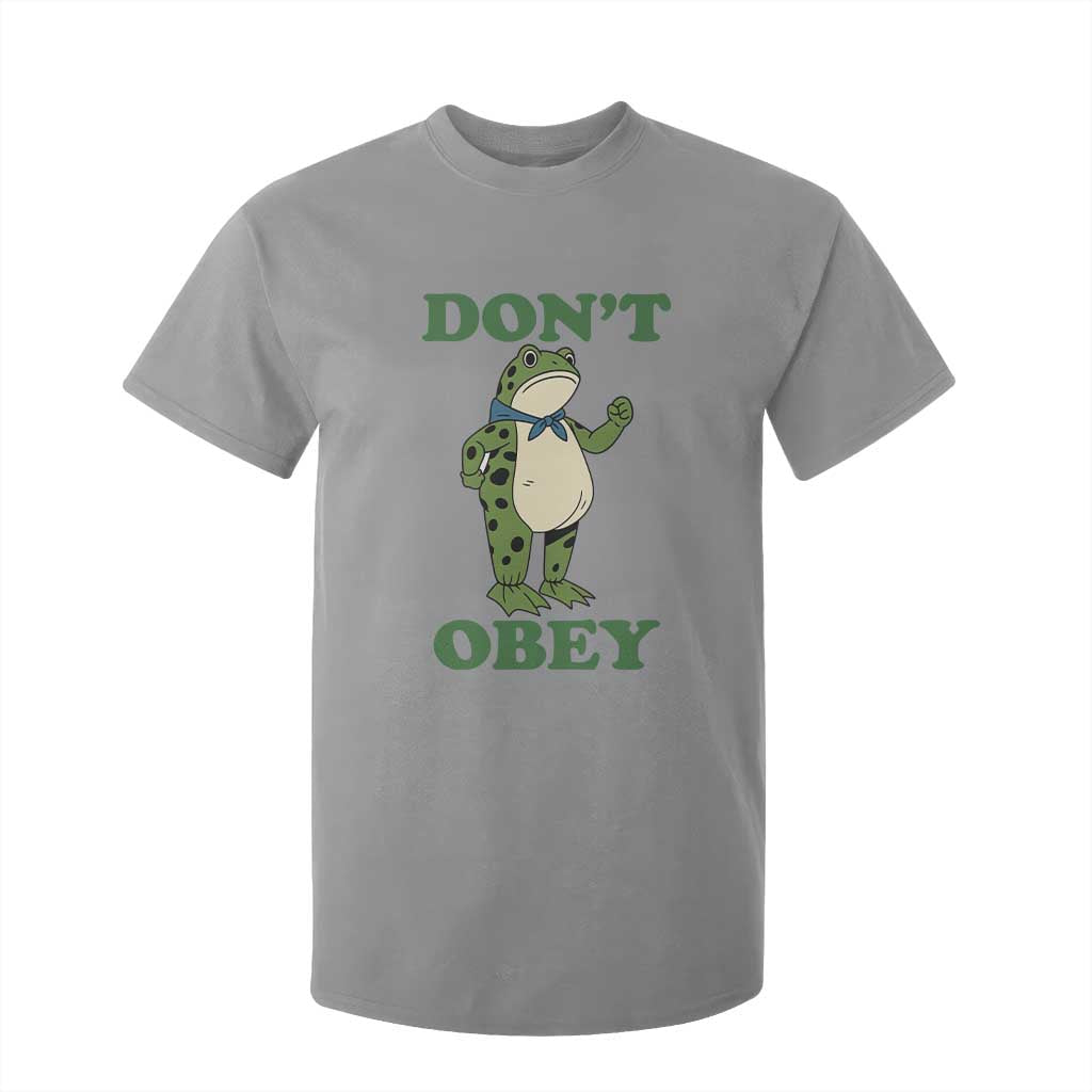 Don't Obey Portland Frog T Shirt For Kid Resist Inflatable Frogs Protest TS02 Sport Gray Print Your Wear