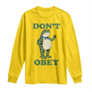 Don't Obey Portland Frog Long Sleeve Shirt Resist Inflatable Frogs Protest TS02 Daisy Print Your Wear