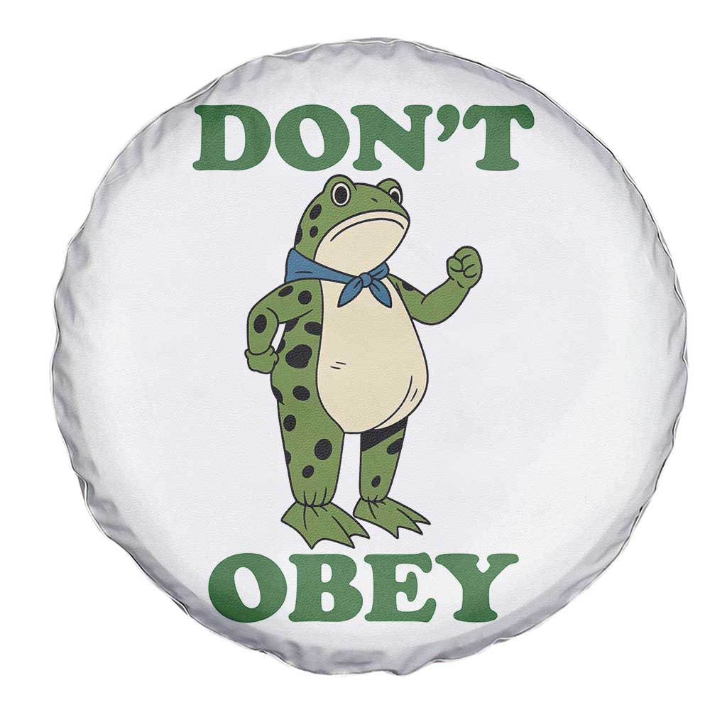 Don't Obey Portland Frog Spare Tire Cover Resist Inflatable Frogs Protest TS02 Print Your Wear