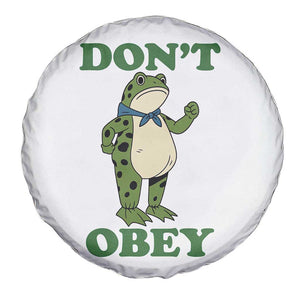 Don't Obey Portland Frog Spare Tire Cover Resist Inflatable Frogs Protest TS02 Print Your Wear