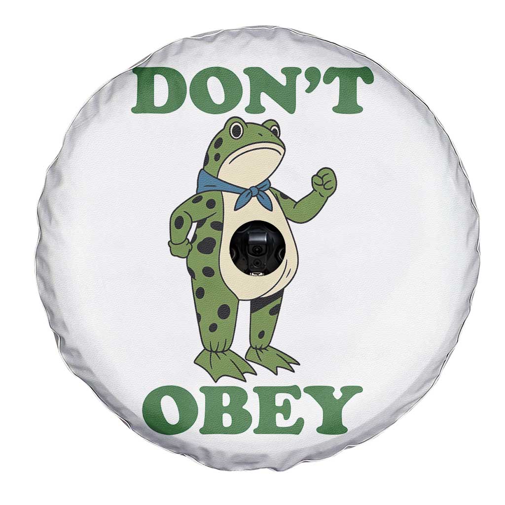 Don't Obey Portland Frog Spare Tire Cover Resist Inflatable Frogs Protest TS02 Print Your Wear