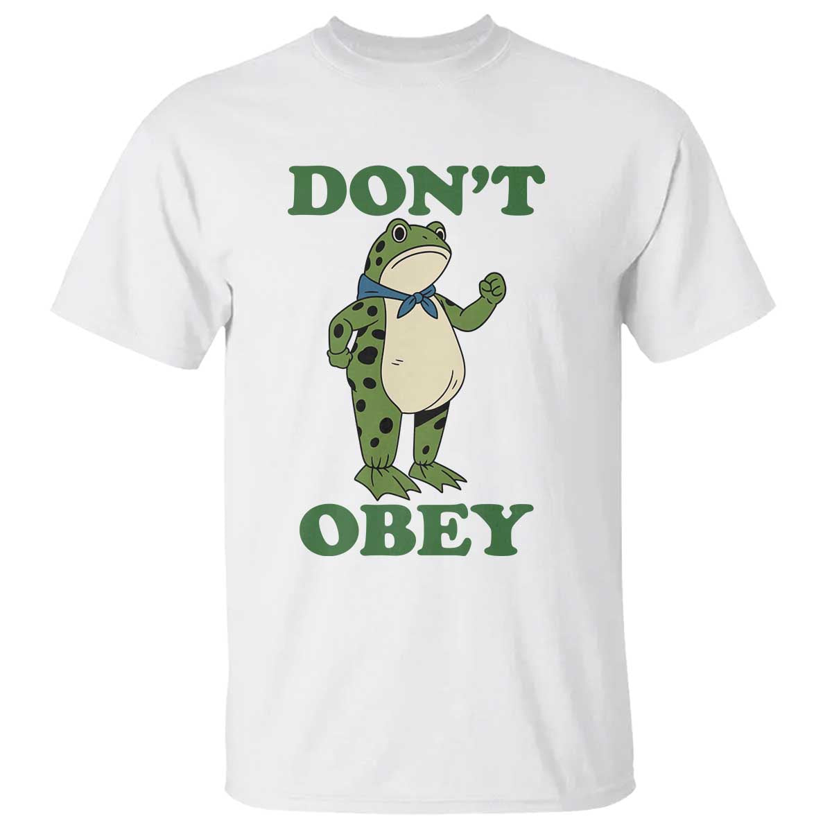 Don't Obey Portland Frog T Shirt Resist Inflatable Frogs Protest TS02 White Print Your Wear