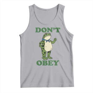 Don't Obey Portland Frog Tank Top Resist Inflatable Frogs Protest TS02 Athletic Heather Print Your Wear